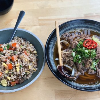 Dumpling Time - Niku Fried Rice(this was my fav!!) and Niku Udon(wouldn't recommend, lacked flavor) - Dim Sum Near Me - San Francisco, California