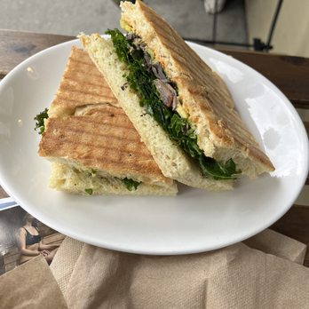 Naked Sprout Cafe - Husband's vegan broccoli sandwich- he enjoyed it as well - Vegan Near Me - Whistler, British Columbia Naked Sprout Cafe - Husband's vegan broccoli sandwich- he enjoyed it as well - Vegan Near Me - Whistler, British Columbia