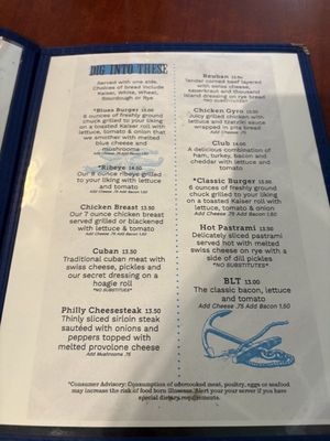 Menu photo 8 M & M's Oriental, NC