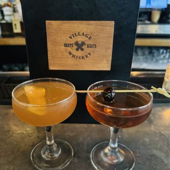 Village Whiskey - Brown Derby and Manhattan - New American Near Me - Philadelphia, Pennsylvania