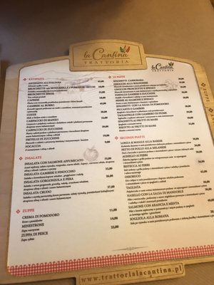 Menu photo 2 La Cantina Trattoria Gdańsk, PM Menu photo 2 La Cantina Trattoria Gdańsk, PM