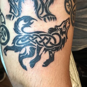 All Hallows Ink Tattoo - It took some searching and customization to make this perfect tribal and Celtic style hybrid - Tattoo Near Me - Fullerton, California All Hallows Ink Tattoo - It took some searching and customization to make this perfect tribal and Celtic style hybrid - Tattoo Near Me - Fullerton, California