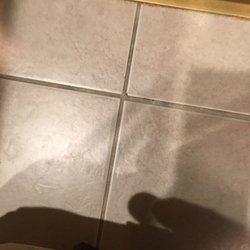 Bathroom floor dirty