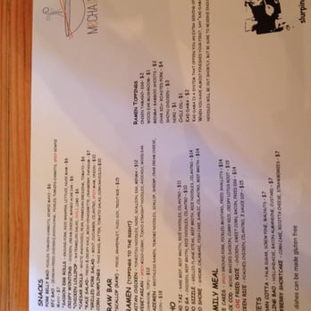 Mecha Noodle Bar - Menu - sorry, my image just refuses to rotate! - Ramen Near Me - Fairfield, Connecticut