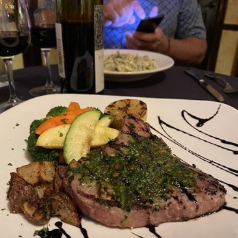Bellas Bistro - Ahi Tuna Steak , was the special - Italian Near Me - Saratoga, Wyoming