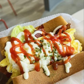 Vget Cafe - Crispy Bacon & Egg Toast - Cafes Near Me - Columbus, Ohio