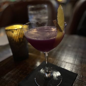True Kitchen + Bar - Jam+Gin Butterfly pea Flower infused Gin, Luxardo, Grapefruit, lemon, blueberry simple syrup- - New American Near Me - Roseburg, Oregon True Kitchen + Bar - Jam+Gin Butterfly pea Flower infused Gin, Luxardo, Grapefruit, lemon, blueberry simple syrup- - New American Near Me - Roseburg, Oregon