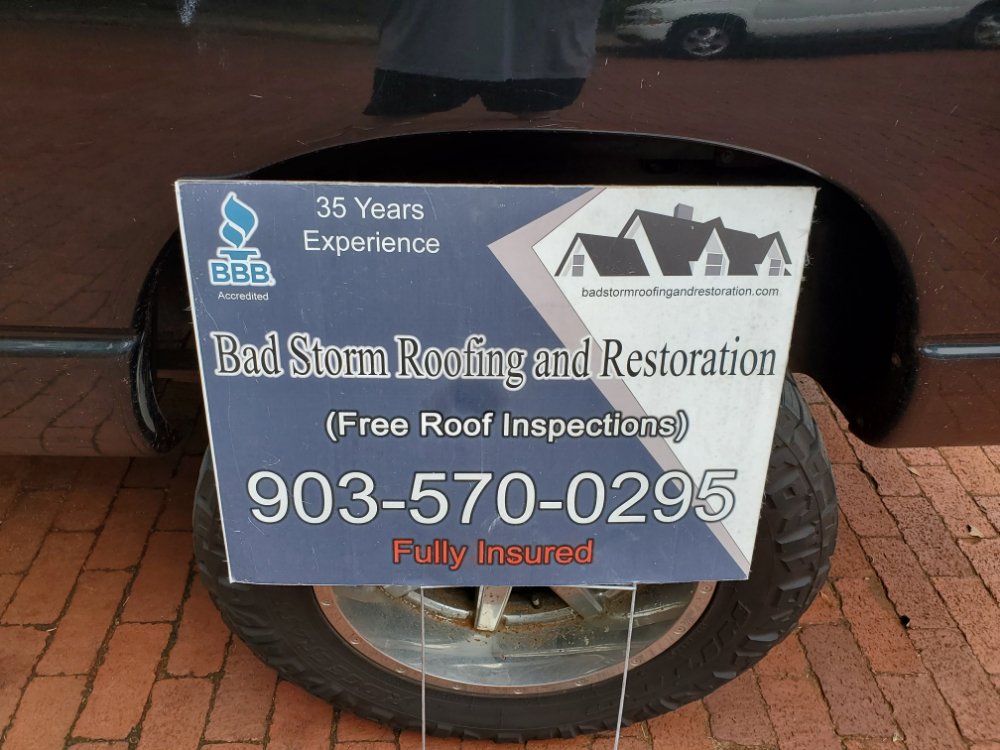 Slide of Bad Storm Roofing and Restoration