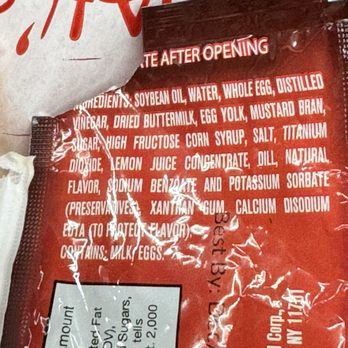 Shahs Halal Food - Pre packaged white sauce sends red flags  my way. Look at the ingredients ‍. - Halal Near Me - Orlando, Florida