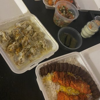 Afghan Cuisine - #23 Handcrafted beef mantu #14 chicken and shami combo (2) #32 Salati afghani (1) Dolmas & sauces - sooo good! - Halal Near Me - Concord, California Afghan Cuisine - #23 Handcrafted beef mantu #14 chicken and shami combo (2) #32 Salati afghani (1) Dolmas & sauces - sooo good! - Halal Near Me - Concord, California
