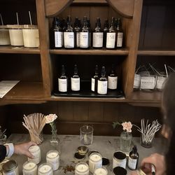 The library of scents to chose for your candle