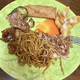a plate of food on a table