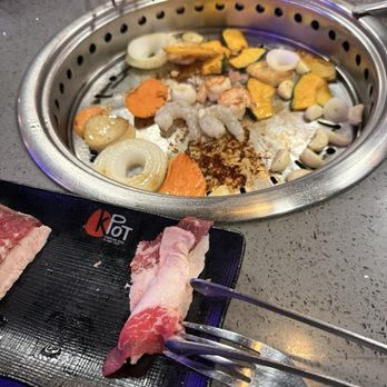KPOT Korean BBQ & Hot Pot - shrimp, prime, biscuit, eggplant, sweet potatoes, garlic, zucchini - Barbeque Near Me - Hazlet, New Jersey KPOT Korean BBQ & Hot Pot - shrimp, prime, biscuit, eggplant, sweet potatoes, garlic, zucchini - Barbeque Near Me - Hazlet, New Jersey