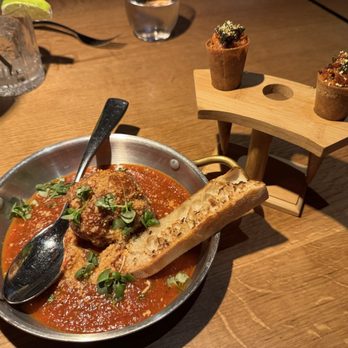 BOA Steakhouse - Meatballs and sushi cones - Steakhouses Near Me - Manhattan Beach, California