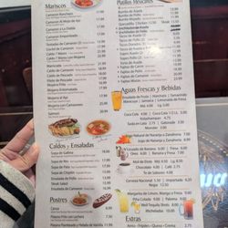 El Majahual - Menu