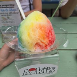 Sugar free blue Hawaii, strawberry, and pineapple flavored shaved ice! Sugar free blue Hawaii, strawberry, and pineapple flavored shaved ice!