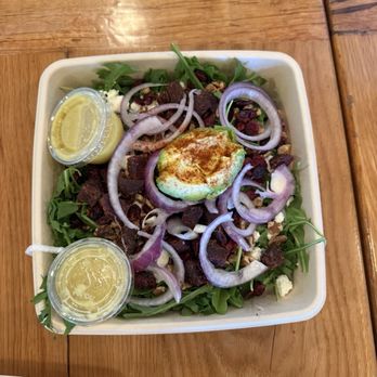 Frontier Café - Roasted Beet and Arugula salad - Coffee & Tea Near Me - Yucca Valley, California Frontier Café - Roasted Beet and Arugula salad - Coffee & Tea Near Me - Yucca Valley, California