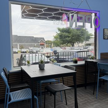 Coastal Cone Creamery - Interior looking out onto parking lot - Ice Cream & Frozen Yogurt Near Me - West Haven, Connecticut Coastal Cone Creamery - Interior looking out onto parking lot - Ice Cream & Frozen Yogurt Near Me - West Haven, Connecticut