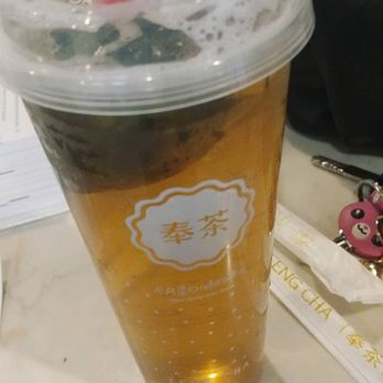 Feng Cha Teahouse - Peach oolong tea - Desserts Near Me - Richardson, Texas