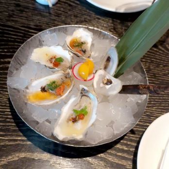 Nobu Chicago - Oyster trio plus one - Japanese Near Me - Chicago, Illinois Nobu Chicago - Oyster trio plus one - Japanese Near Me - Chicago, Illinois