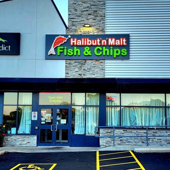 Halibut N Malt Fish And Chips - Storefront - Fish & Chips Near Me - Burlington, Ontario Halibut N Malt Fish And Chips - Storefront - Fish & Chips Near Me - Burlington, Ontario