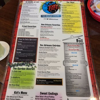 BB's Tex-Orleans - Menu - Cajun/Creole Near Me - Houston, Texas