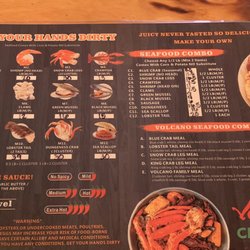 Volcano Crab & Bar - Menu