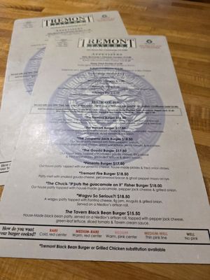 Menu photo 1 Tremont Tavern Chattanooga, TN Menu photo 1 Tremont Tavern Chattanooga, TN