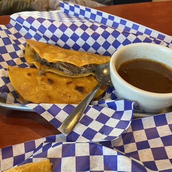 Birrieria Grumpys - BIRRIA TACO with side of consome - Mexican Near Me - Tukwila, Washington