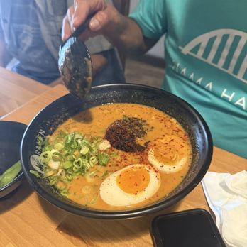 Arashi Ramen - R4 R8 Spicy TanTan Ramen...my husband really enjoyed this thick, rich & creamy broth - Ramen Near Me - Seattle, Washington Arashi Ramen - R4 R8 Spicy TanTan Ramen...my husband really enjoyed this thick, rich & creamy broth - Ramen Near Me - Seattle, Washington