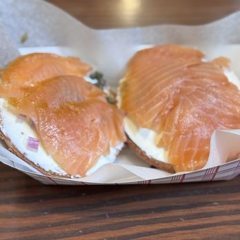 Park Bros. - Lox and Caper bagel - Bagels Near Me - Potsdam, New York