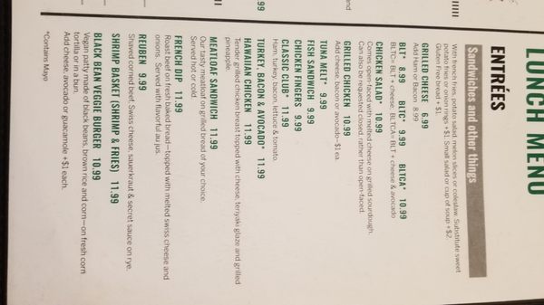 Menu photo 6 Cafe Jose Sedona, AZ