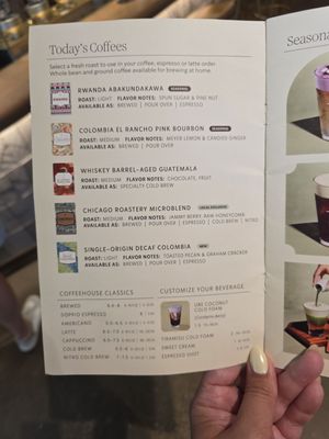 Menu photo 3 Starbucks Reserve Roastery Chicago Chicago, IL