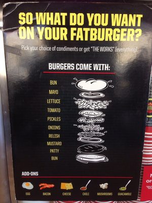 Menu photo 5 Fatburger & Buffalo's Express Los Angeles, CA Menu photo 5 Fatburger & Buffalo's Express Los Angeles, CA
