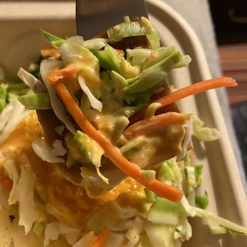Marination - Under all of that lettuce and bread is a tiny piece of spam and the taste was blah.  Waste of money. - Asian Fusion Near Me - Seattle, Washington