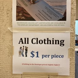 Secondhand Heaven - All clothing $1!