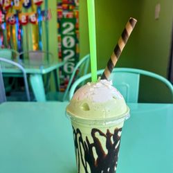 Pistachio shake.