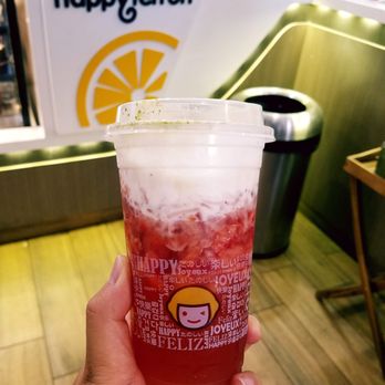 Sunmerry Bakery - Strawberry green tea with salted cheese! So good! - Coffee & Tea Near Me - Monterey Park, California Sunmerry Bakery - Strawberry green tea with salted cheese! So good! - Coffee & Tea Near Me - Monterey Park, California