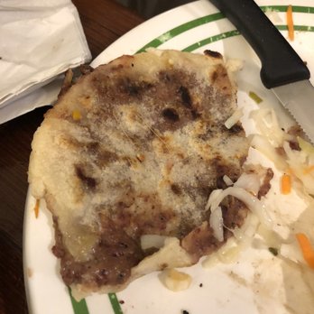 La Cabana Salvadoreña - I was too hungry and started eating b4 shooting the pic! - Salvadoran Near Me - New York, New York La Cabana Salvadoreña - I was too hungry and started eating b4 shooting the pic! - Salvadoran Near Me - New York, New York