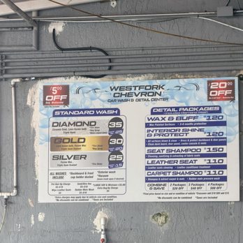 Westfork Chevron Carwash - Price menu - Car Wash Near Me - Pembroke Pines, Florida Westfork Chevron Carwash - Price menu - Car Wash Near Me - Pembroke Pines, Florida
