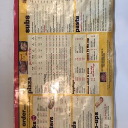 Pizza King Restaurant & Delivery - Menu Back