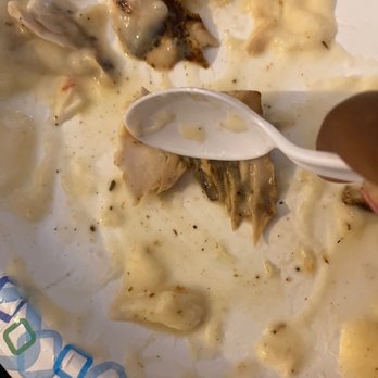 Bonefish Grill - The fish is all hard , see how I had to drench in sauce - Seafood Near Me - Glen Burnie, Maryland