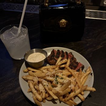 Earls Kitchen + Bar - Mini Steak Frites on happy hour was really good - Cocktail Bars Near Me - Plano, Texas