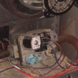 Before furnace was cleaned. Before furnace was cleaned.