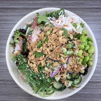 Poke Tiki - Regular Poke Medium, 3 Proteins Bowl - Hawaiian Near Me - Irvine, California Poke Tiki - Regular Poke Medium, 3 Proteins Bowl - Hawaiian Near Me - Irvine, California