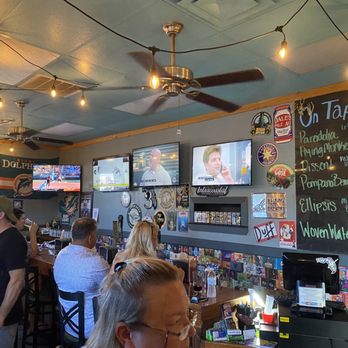 The Bat Cave Gastro Pub - Interior. Lots of seating outside but very few tables inside. - Gastropubs Near Me - Melbourne, Florida