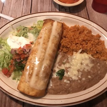 Tequila Mexican Restaurant - Chicken Chimichanga plate - Mexican Near Me - Waterloo, Illinois