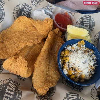 Willie's Grill & Icehouse - My delicious Fried Catfish & corn - American Near Me - Kyle, Texas Willie's Grill & Icehouse - My delicious Fried Catfish & corn - American Near Me - Kyle, Texas