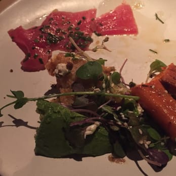 ABC Kitchen - Salad and sashimi up close - Breakfast & Brunch Near Me - New York, New York