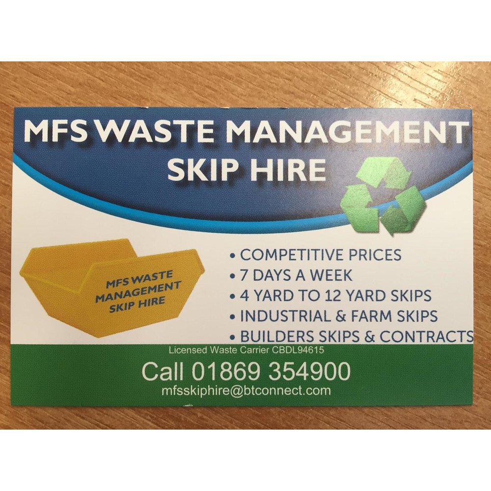 MFS WASTE MANAGEMENT SKIP HIRE Updated September 2024 Blackstone